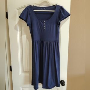 Draper James Navy Blue Henley Dress